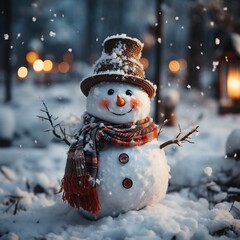 Illustration of Christmas background, AI Generated