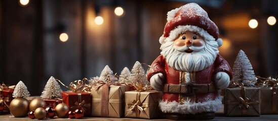 Illustration of Christmas background, AI Generated