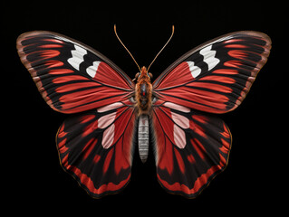 Beautiful colorful butterfly on a black background
