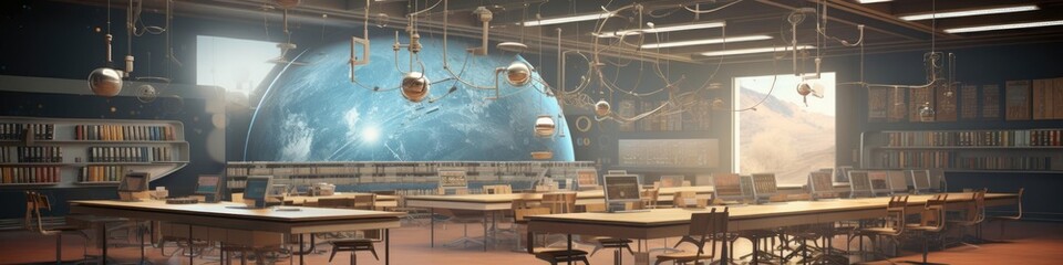 The classroom of the future, empty