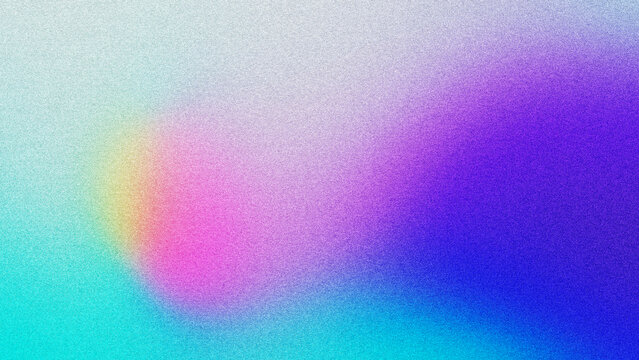 4K Digital grainy gradient with a colorful soft noise effect. A unique blend of vintage vibes and lo-fi VHS Glitch Texture.