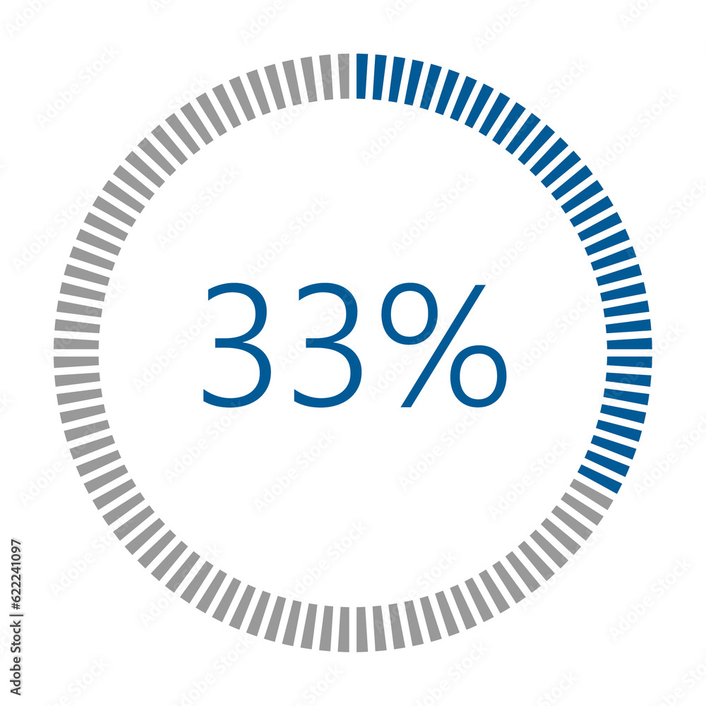 Poster 1-100 percentage meter for report progress, icon loader blue loader indicator.