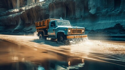 Unleashing Power: Exploring the Dynamic World of Heavy Machinery and Transportation in Various Landscapes, generative AIAI Generated