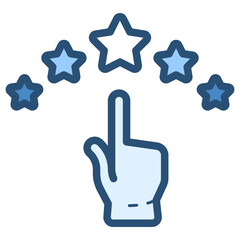 Obraz premium give five star rating icon