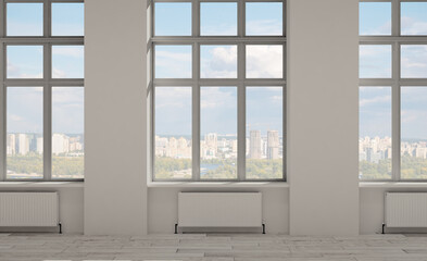 Naklejka premium Modern meeting room. 3D rendering.