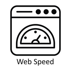 Web Rating Vector  outline Icon Design illustration. User interface Symbol on White background EPS 10 File