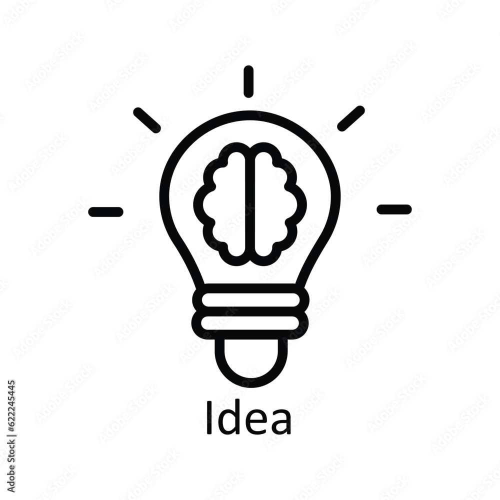 Poster Idea Vector  outline Icon Design illustration. User interface Symbol on White background EPS 10 File