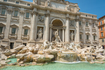 Trevi fountain the most visiting sightseeing  in Rome