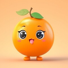 Cute orange character