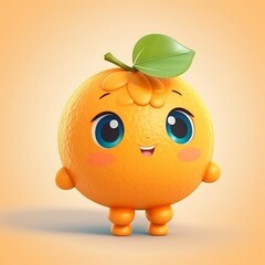Cute orange character