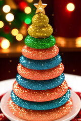 Christmas decorations bubbles candles tree