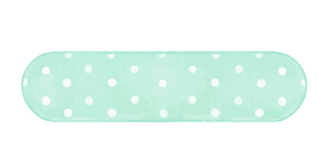 Watercolor cute pattern ribbon label element