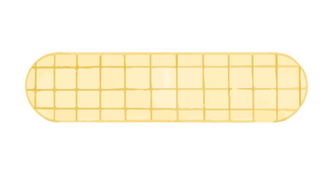 Watercolor cute pattern ribbon label element