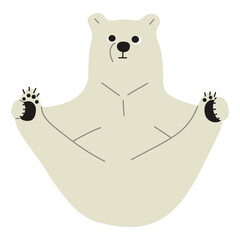 Polar Bear Single 37, vector illustration