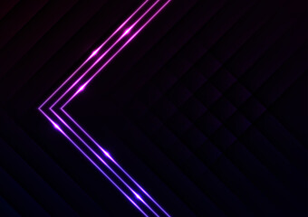 Cyber space triangle light line dark presentation background