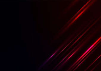 Abstract red line light cover banner presentation dark background