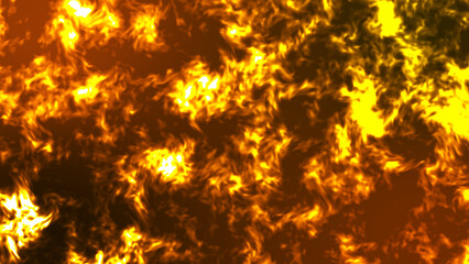 Abstract Fire wall illustration. Wall of Fire seamless background. Fire Background.