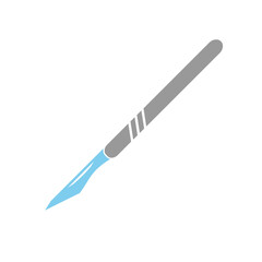Medical scalpel icon. Hospital surgery knife sign illustration