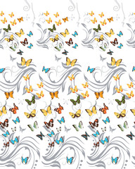 Textile and digital seamless abstract background vector design 