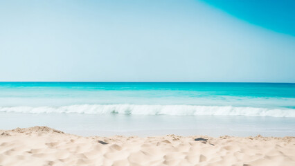 Fototapeta na wymiar Minimal summer vacation concept. Chilling, relaxing near ocean inspirational composition