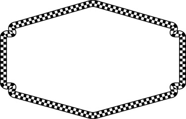 Rectangle shape Check pattern checkered vector vintage frames retro badge banners decorative frame elements art frames picture frames ornamental framing decoration ornamental silhouette black 