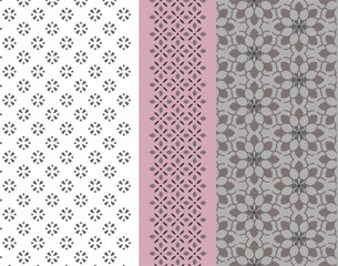 Textile and digital seamless damask pattern vector design 