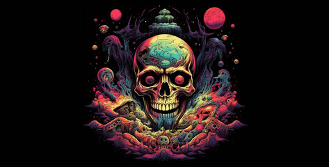 skull and crossbones t-shirt design wallpaper