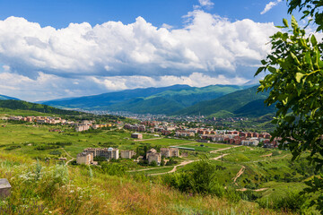 Fototapeta na wymiar Panoramic view of Vanadzor, Armenia