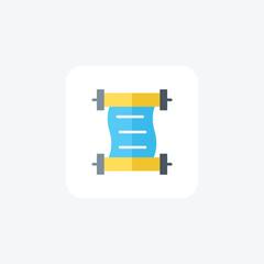 Fototapeta premium Certificate, winning, achievement Vector Flat Icon