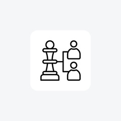 Connecting People Hr, Human Resource Vector Line Icon