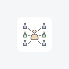 Huma Resource Management Hr, Human Resource Vector Flat Icon