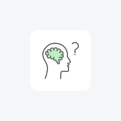 Brain, Neurology Vector Awesome Fill Icon