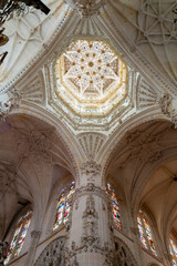 Obraz premium ceiling inside the Cathedral of Burgos Spain