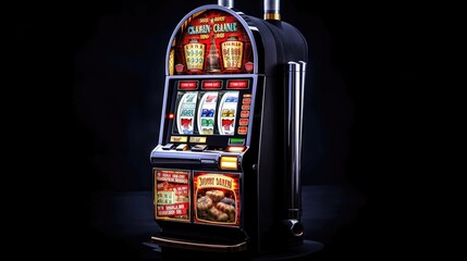 Fototapeta na wymiar Online casinos, renowned for their vast selection of slot games, where players can enjoy a variety of themes, stunning graphics. Generated by AI.