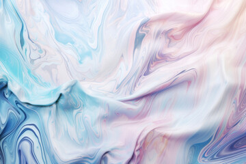 Obraz premium White and blue gossamer fabric. AI generated