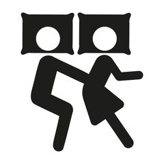 Couple in bed icon