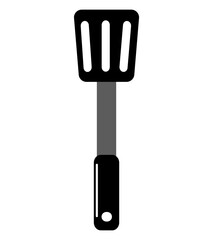 simple vector spatula, isolated on white