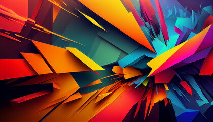 Abstract colorful, multicolored bright background Ai generated image