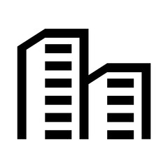 Building icon. Abstract real estate symbol.