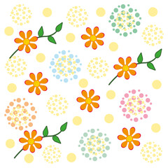 Obraz premium seamless pattern with flowers