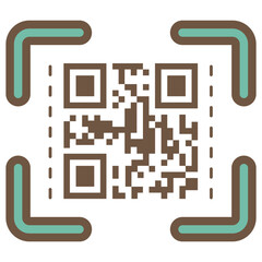 scanning qr code icon