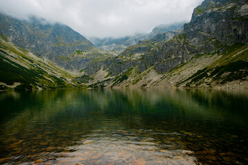 Fototapeta premium Black Pond ,Czarny Staw Gasienicowy, High Tatra Mountains, Poland.