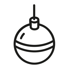 christmas tree ball icon
