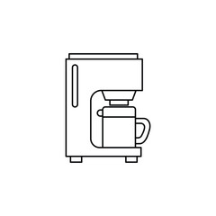 coffee machine all coffee machine icon with blank background