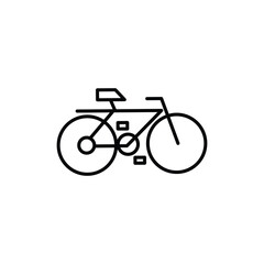 leisurely bicycle on white background