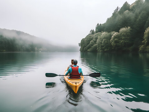 canoe on lake