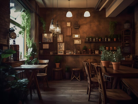 interior of bar