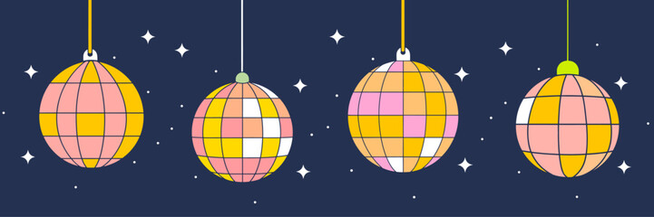 Disco Ball Illustration Decorative