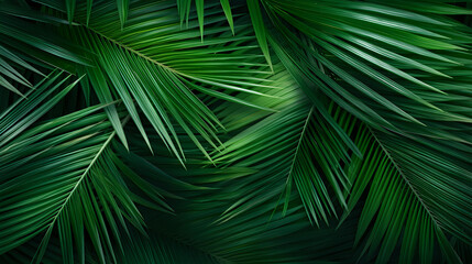 Naklejka na ściany i meble Palm Leaves Background