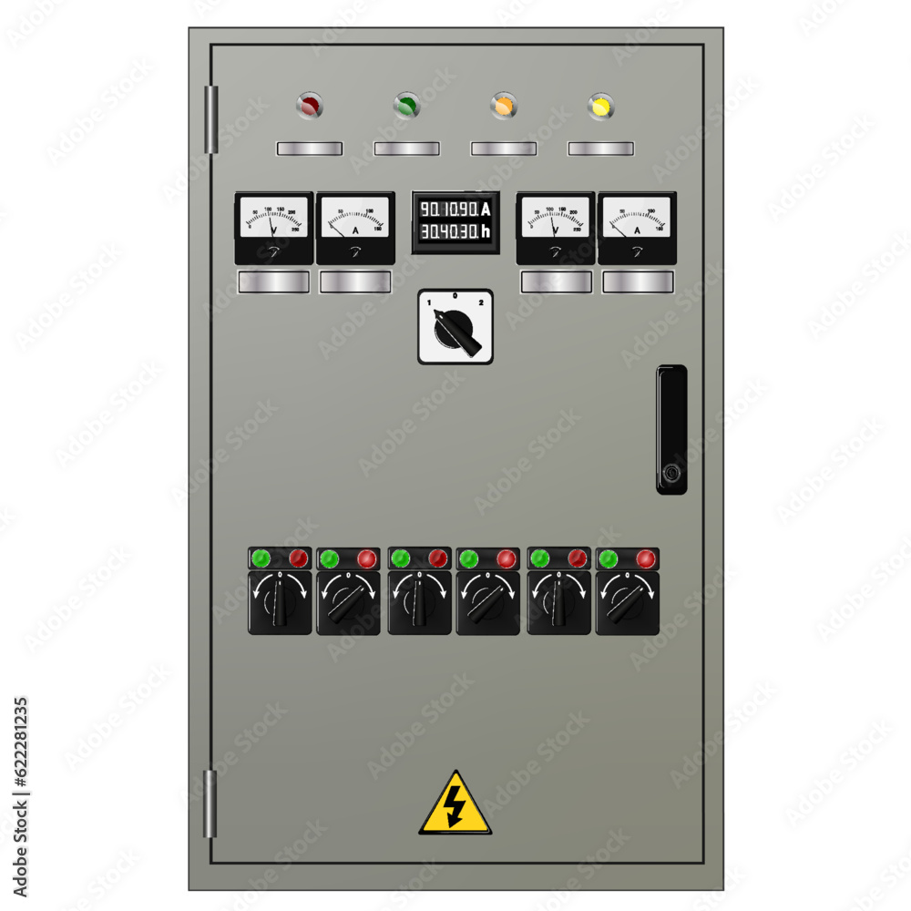 Aufkleber control panel. production control panel and control of computer devices.